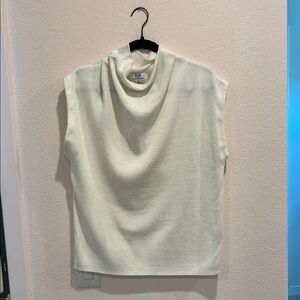 Magaschoni Cream Cowl Neck Sweater